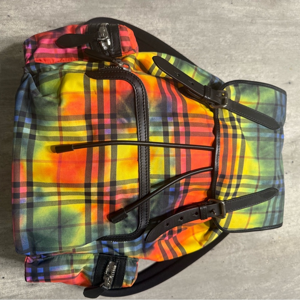 Burberry Multicolor Plaid Rucksack - Picture 6 of 8